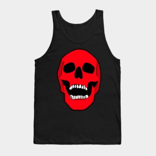 Skull Red Tank Top